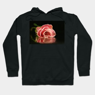 Pink rose. Hoodie